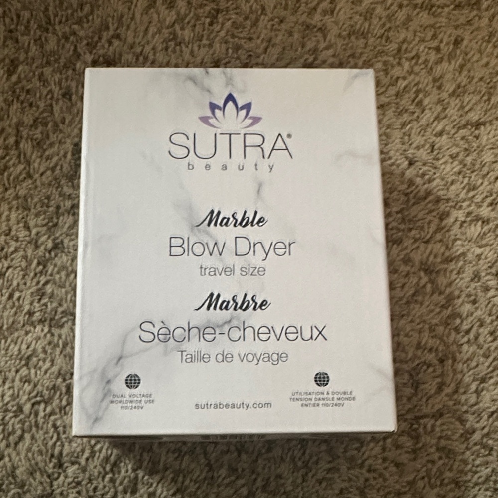 SUTRA Beauty Marble Travel Blow Dryer
